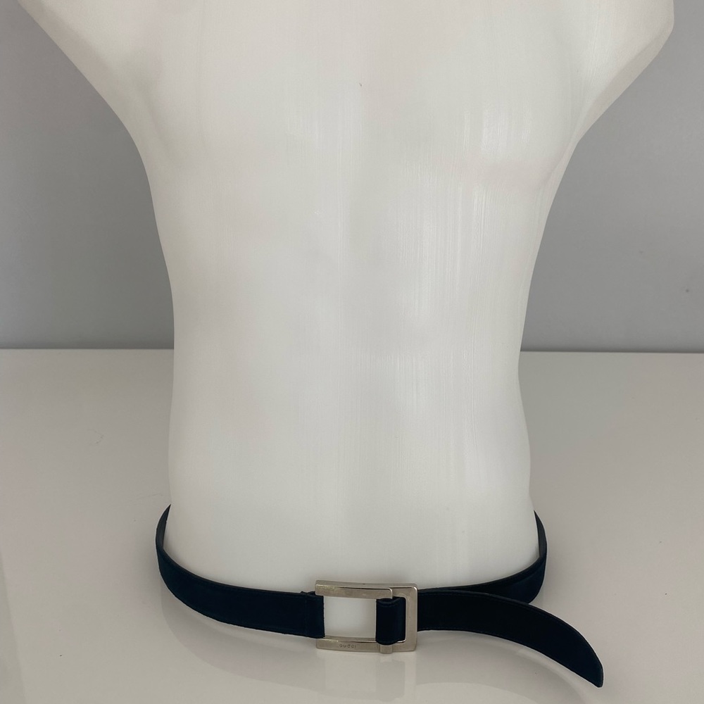 Gucci suede belt.